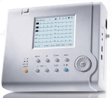 12-lead 6-channel EKG machine