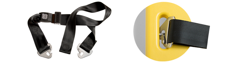 JUNKIN JSA‑360S‑S Seatbelt Strap with Speed Clips