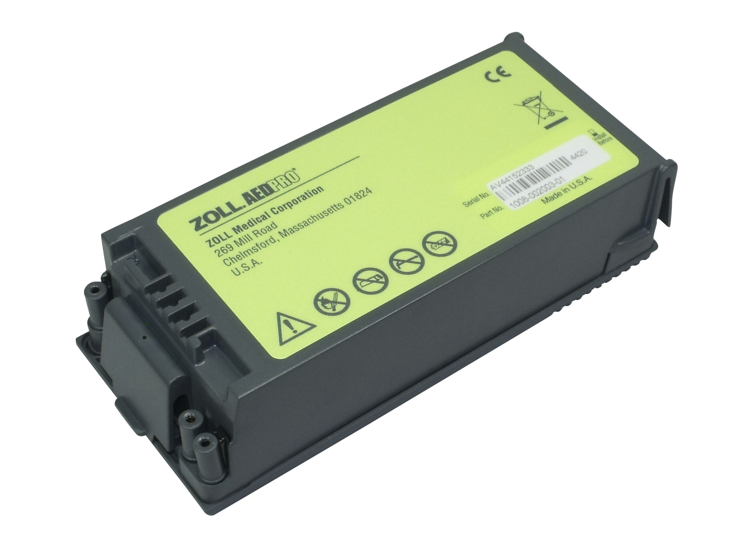 AED Pro non-rechargeable lithium batttery pack