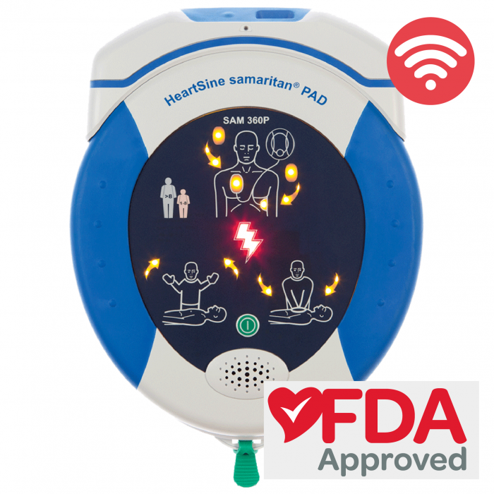 HeartSine SAM 360P Connected AED with HeartSine Gateway
